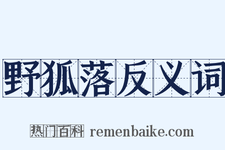野狐落反义词是什么意思的图片